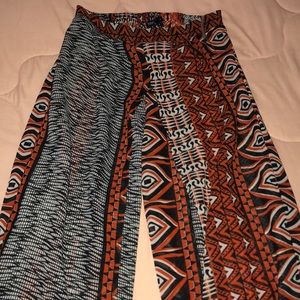 ‼️ SOLD ‼️ Tribal Print Split Palazzo